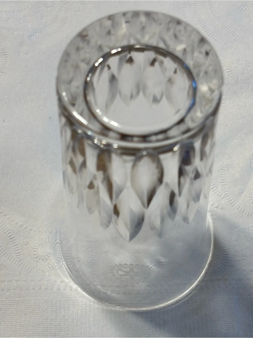 Rotary International Etched Crystal Glass Cut Crystal Tumbler 4